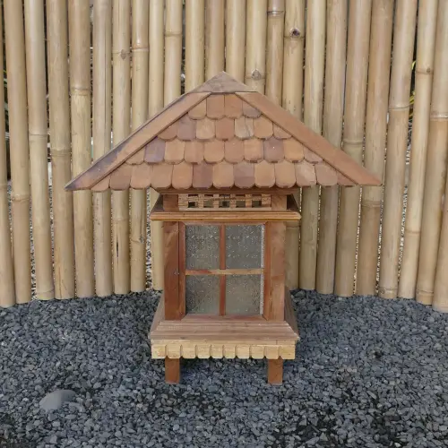 Product image of the product “Japanese style garden lantern Fukui made of Bangkirai hardwood ”
